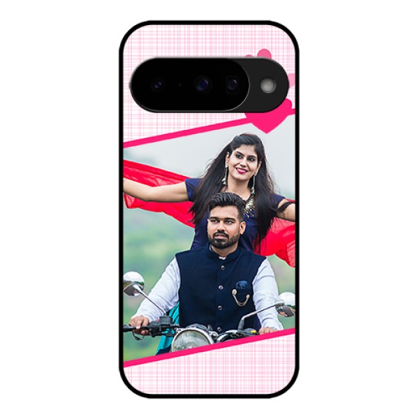 Google Pixel 10 5G Custom Glass Phone Case - Love Shape Heart Design