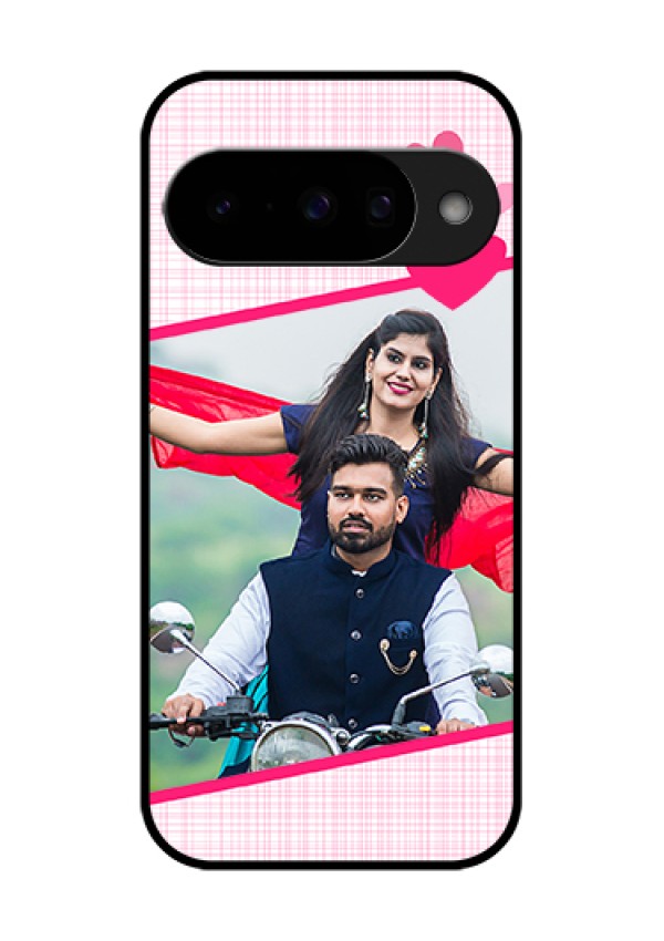 Google Pixel 10 5G Custom Glass Phone Case - Love Shape Heart Design