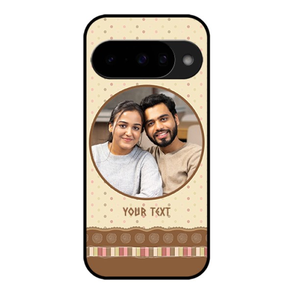 Google Pixel 10 5G Custom Glass Phone Case - Brown Dotted Mobile Case Design