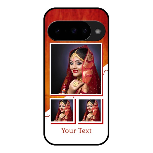 Google Pixel 10 5G Custom Glass Phone Case - Wedding Memories Design