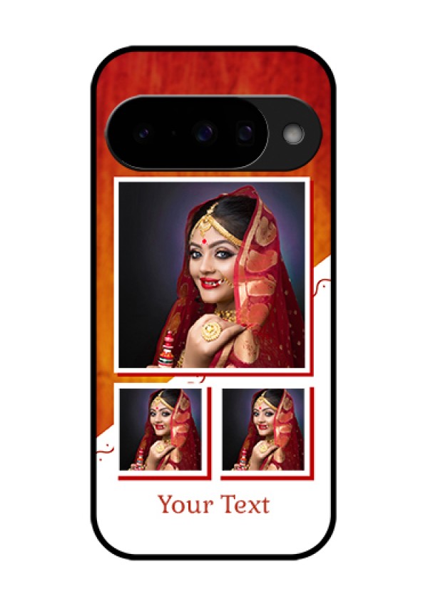 Google Pixel 10 5G Custom Glass Phone Case - Wedding Memories Design