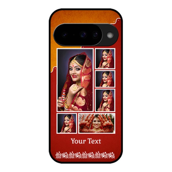 Google Pixel 10 5G Custom Glass Phone Case - Wedding Pic Upload Design