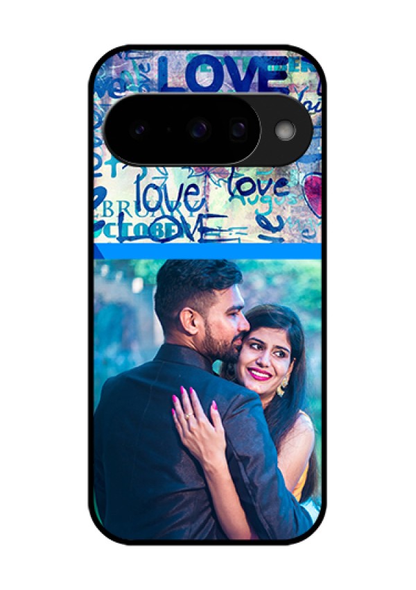 Google Pixel 10 5G Custom Glass Phone Case - Colorful Love Design