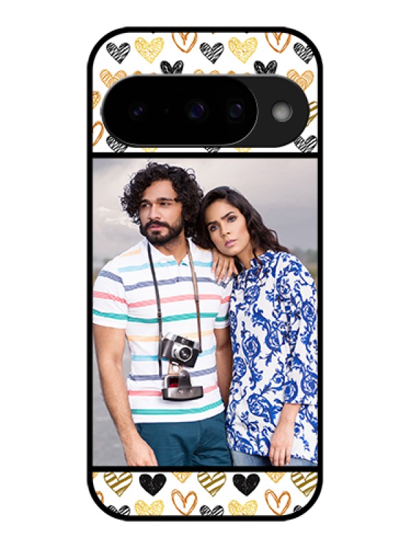 Custom Google Pixel 10 5G Custom Glass Phone Case - Love Symbol Design