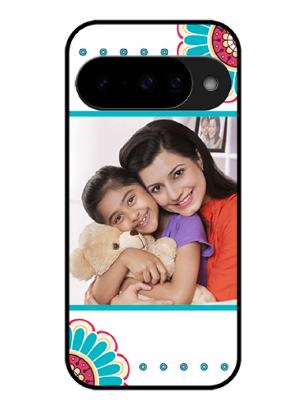 Custom Google Pixel 10 5G Custom Glass Phone Case - Flower Design
