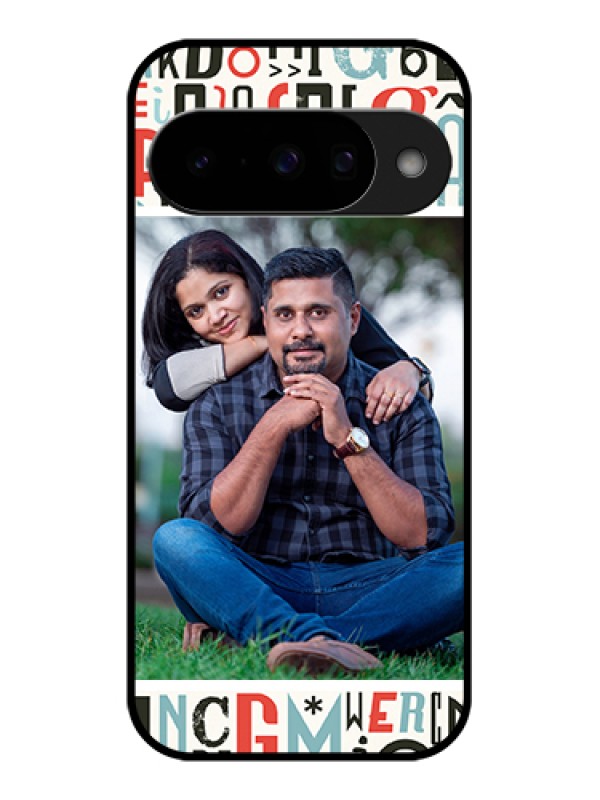 Custom Google Pixel 10 5G Custom Glass Phone Case - Alphabet Design