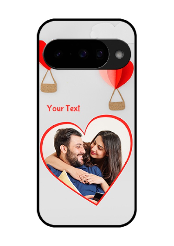 Google Pixel 10 5G Custom Glass Phone Case - Parachute Love Design