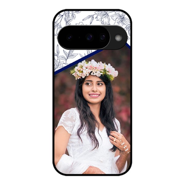 Google Pixel 10 5G Custom Glass Phone Case - Classy Floral Design