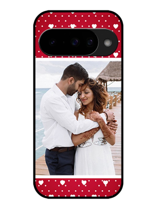 Custom Google Pixel 10 5G Custom Glass Phone Case - Hearts Mobile Case Design