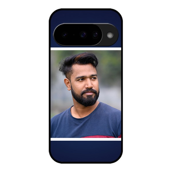 Google Pixel 10 5G Custom Glass Phone Case - Simple Royal Blue Design