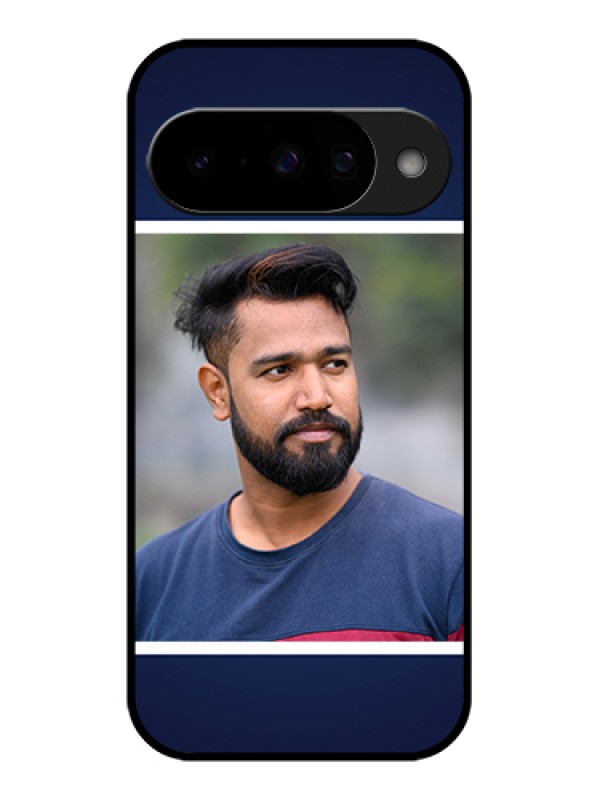 Custom Google Pixel 10 5G Custom Glass Phone Case - Simple Royal Blue Design
