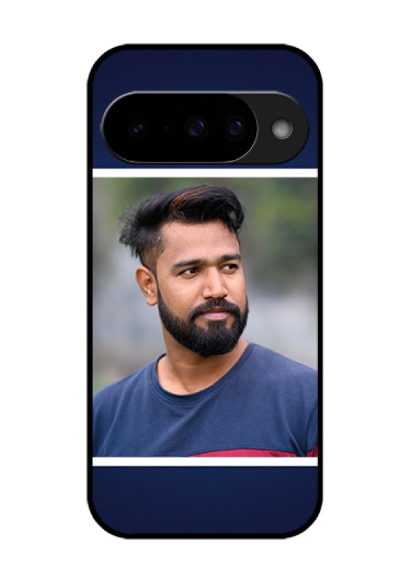 Google Pixel 10 5G Custom Glass Phone Case - Simple Royal Blue Design