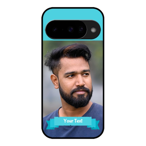 Google Pixel 10 5G Custom Glass Phone Case - Blue Color Design