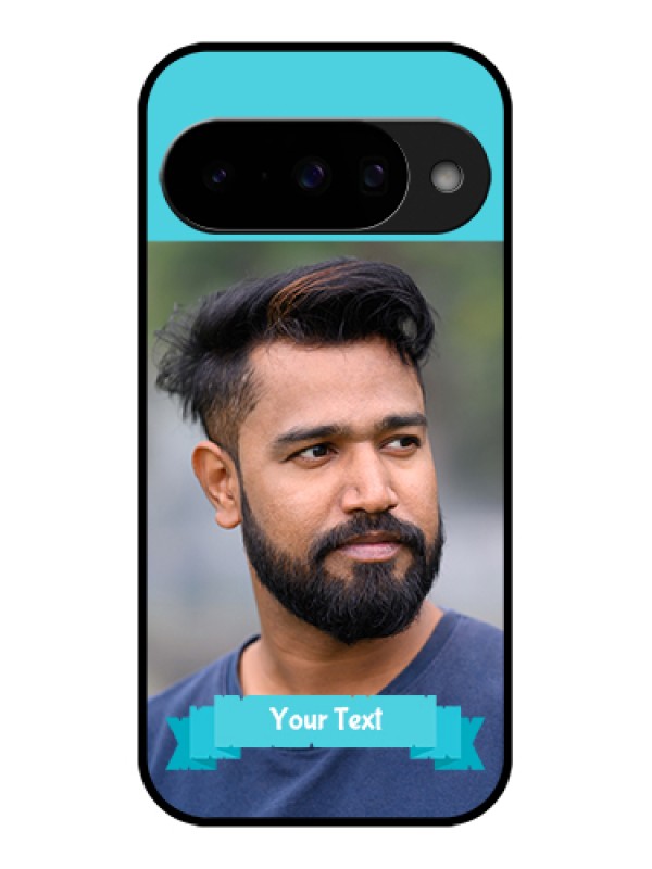 Custom Google Pixel 10 5G Custom Glass Phone Case - Blue Color Design