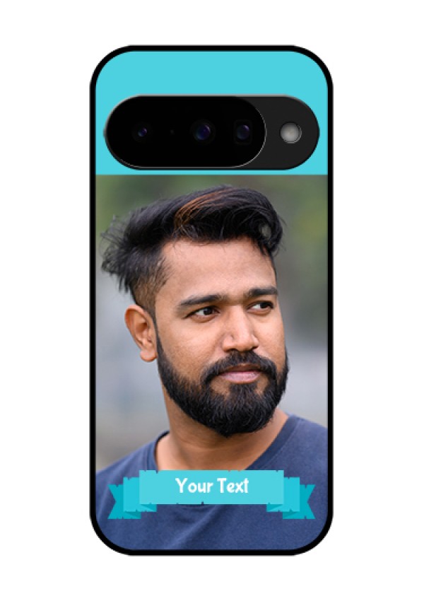 Google Pixel 10 5G Custom Glass Phone Case - Blue Color Design