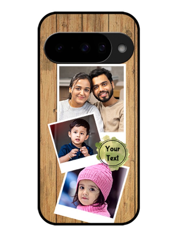 Custom Google Pixel 10 5G Custom Glass Phone Case - Wooden Texture Design