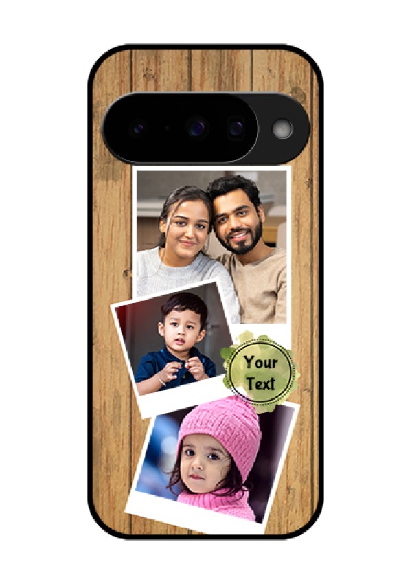 Google Pixel 10 5G Custom Glass Phone Case - Wooden Texture Design
