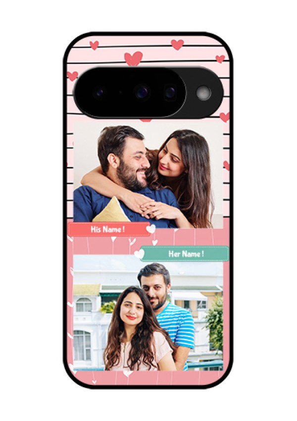 Google Pixel 10 5G Custom Glass Phone Case - Photo With Heart Design