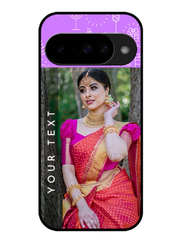 Custom Google Pixel 10 5G Custom Glass Phone Case - Birthday Icons Design