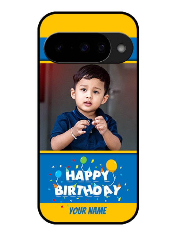 Custom Google Pixel 10 5G Custom Glass Phone Case - Birthday Wishes Design