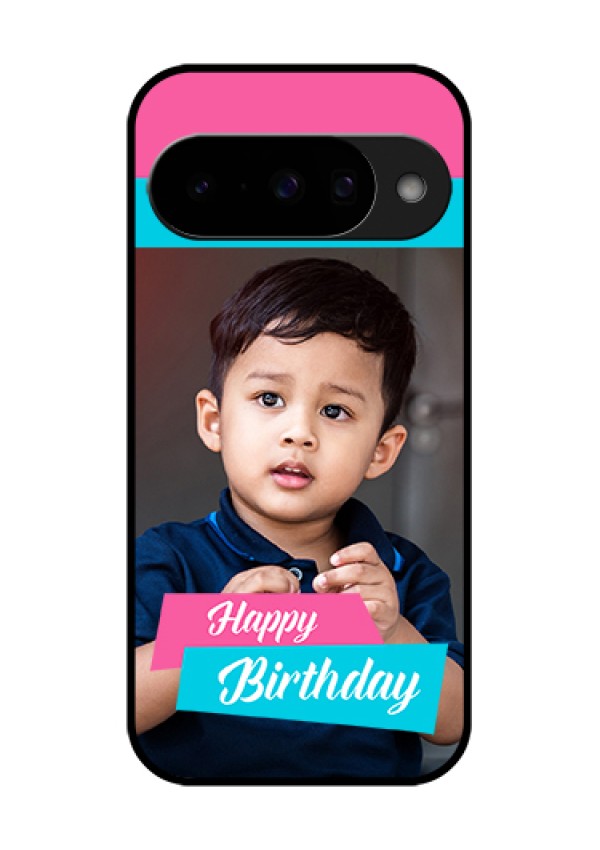 Google Pixel 10 5G Custom Glass Phone Case - Image Holder With 2 Color Design