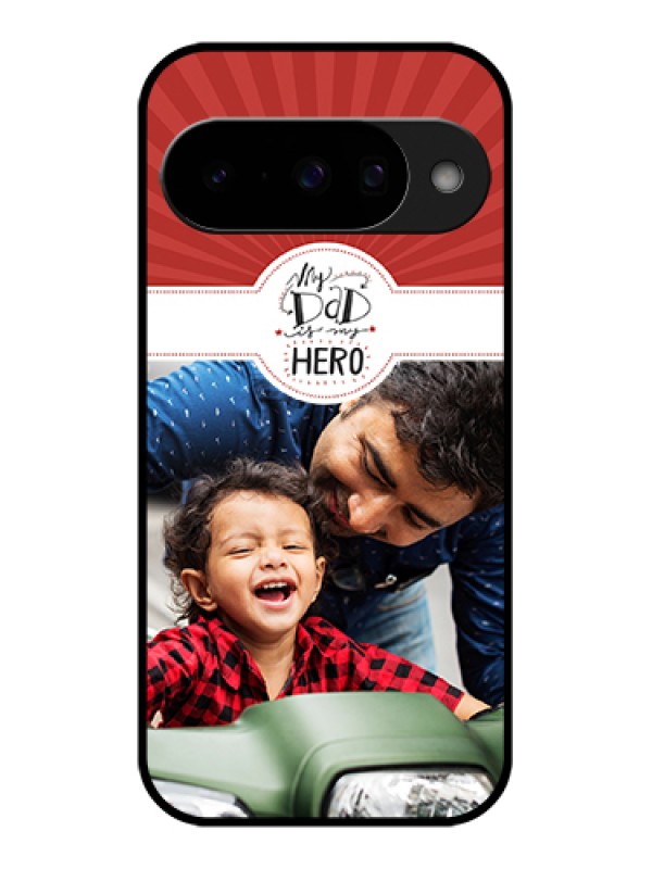 Custom Google Pixel 10 5G Custom Glass Phone Case - My Dad Hero Design