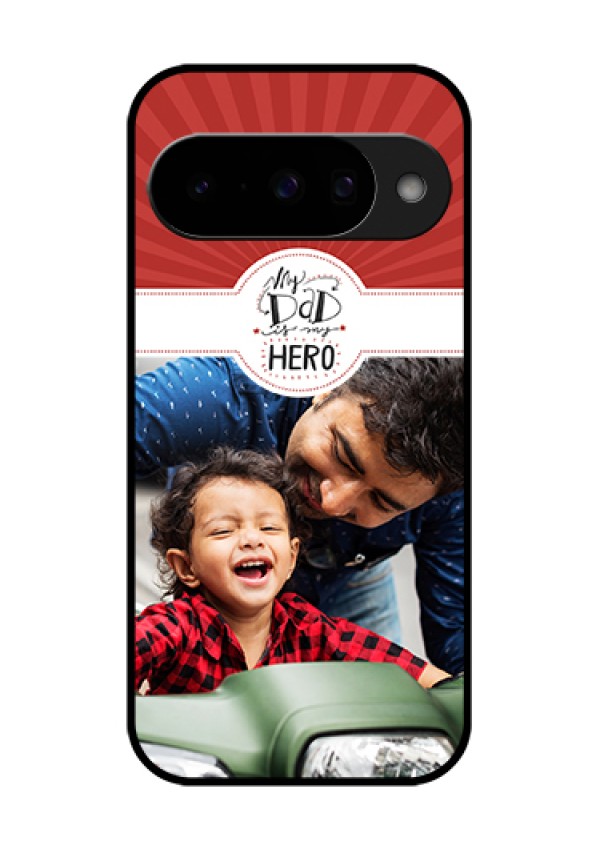 Google Pixel 10 5G Custom Glass Phone Case - My Dad Hero Design