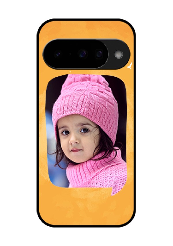 Google Pixel 10 5G Custom Glass Phone Case - Water Color Design With Bird Icons