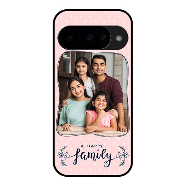 Google Pixel 10 5G Custom Glass Phone Case - Family With Dots Design