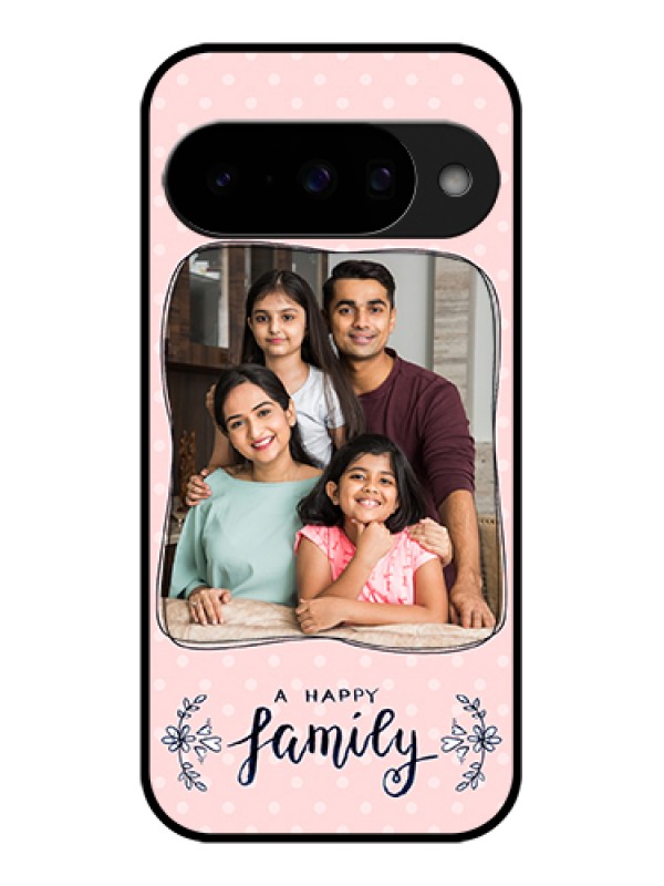 Custom Google Pixel 10 5G Custom Glass Phone Case - Family With Dots Design
