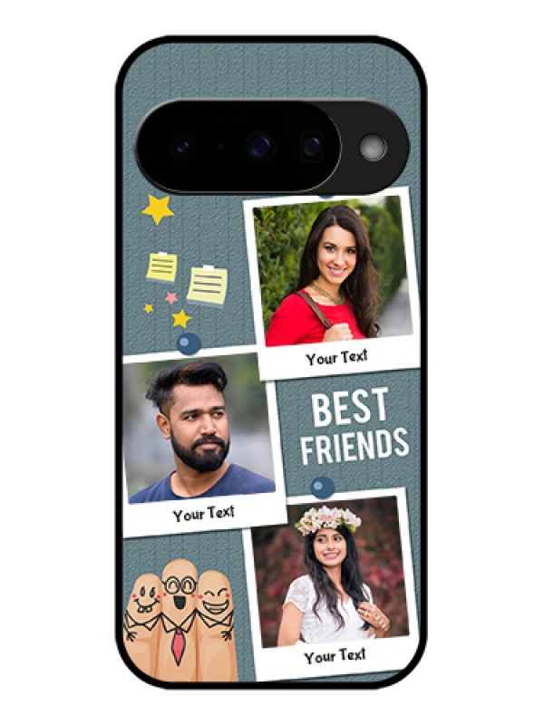 Custom Google Pixel 10 5G Custom Glass Phone Case - Sticky Frames And Friendship Design