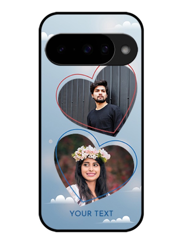 Custom Google Pixel 10 5G Custom Glass Phone Case - Blue Color Couple Design