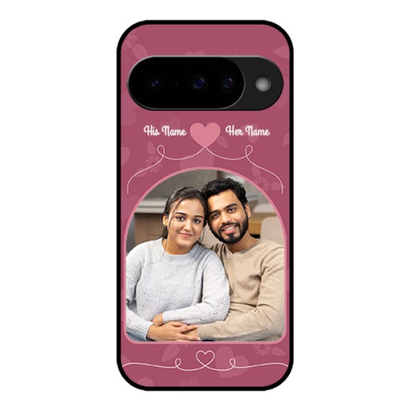 Google Pixel 10 5G Custom Glass Phone Case - Love Floral Design