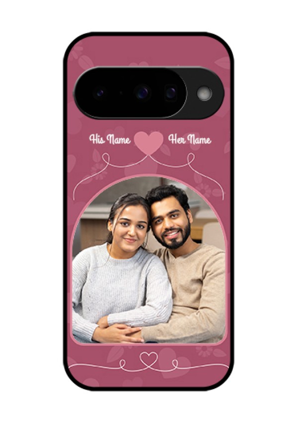 Google Pixel 10 5G Custom Glass Phone Case - Love Floral Design