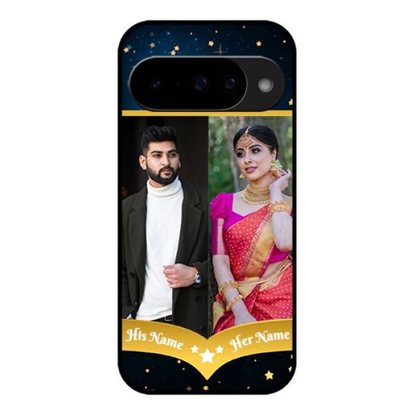 Google Pixel 10 5G Custom Glass Phone Case - Galaxy Stars Backdrop Design