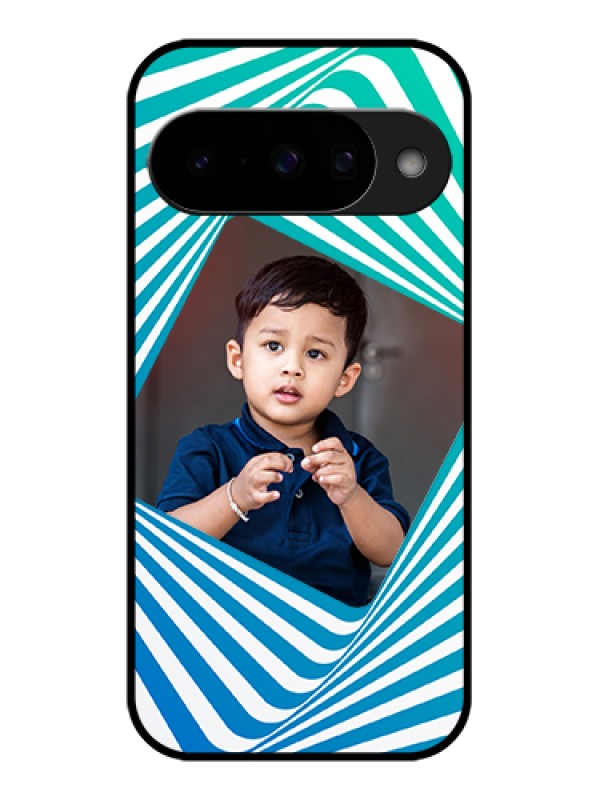Custom Google Pixel 10 5G Custom Glass Phone Case - Abstract Spiral Design