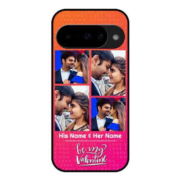 Google Pixel 10 5G Custom Glass Phone Case - I Love You Pink Design