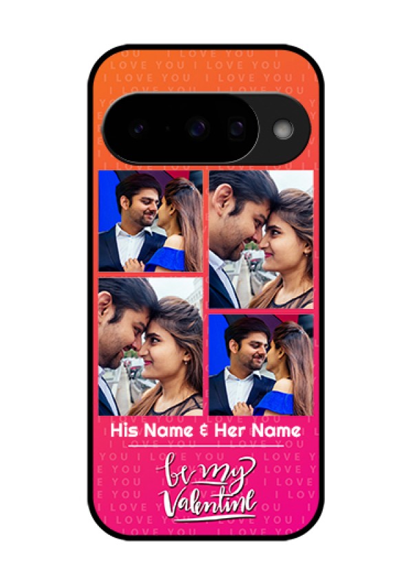 Google Pixel 10 5G Custom Glass Phone Case - I Love You Pink Design