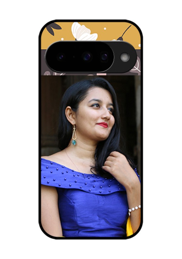 Google Pixel 10 5G Custom Glass Phone Case - Stylish Floral Design