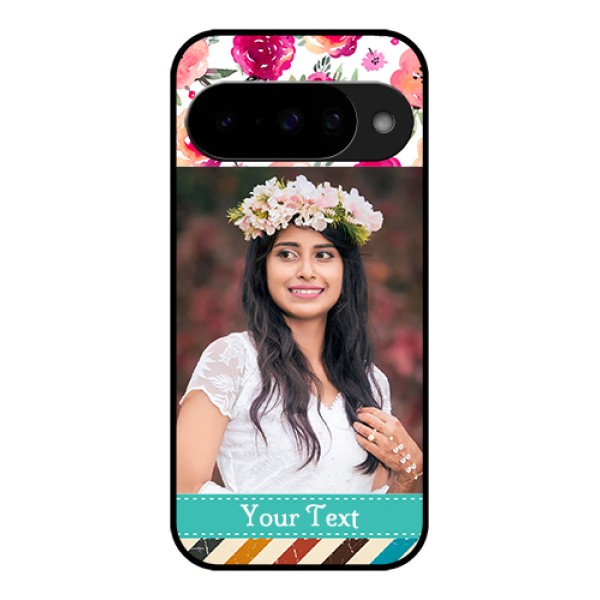 Google Pixel 10 5G Custom Glass Phone Case - Water Colors Floral Design