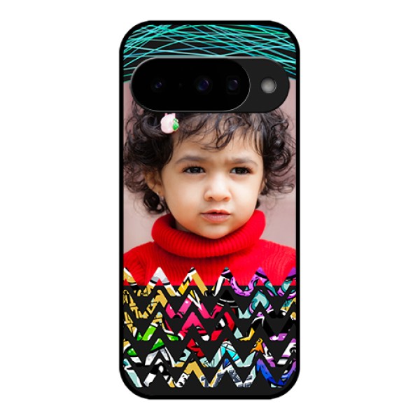 Google Pixel 10 5G Custom Glass Phone Case - Neon Abstract Design