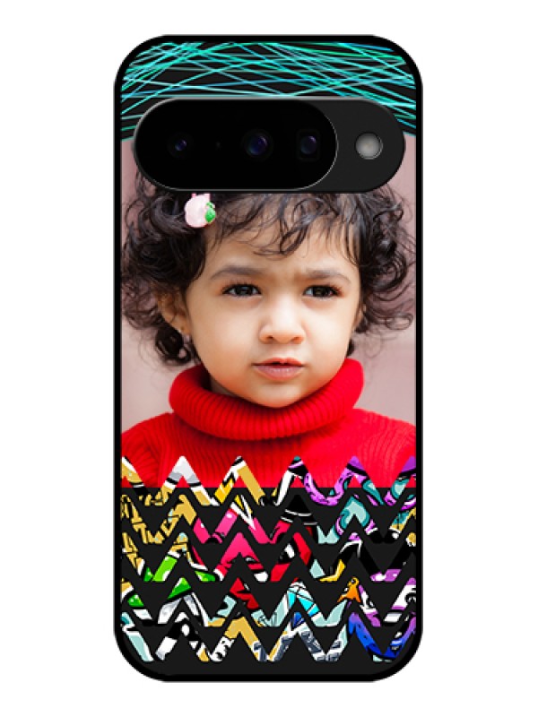 Custom Google Pixel 10 5G Custom Glass Phone Case - Neon Abstract Design