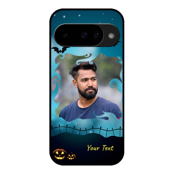 Google Pixel 10 5G Custom Glass Phone Case - Halloween Frame Design