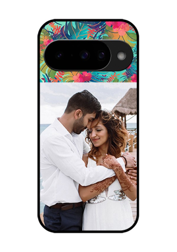 Google Pixel 10 5G Custom Glass Phone Case - Watercolor Floral Design