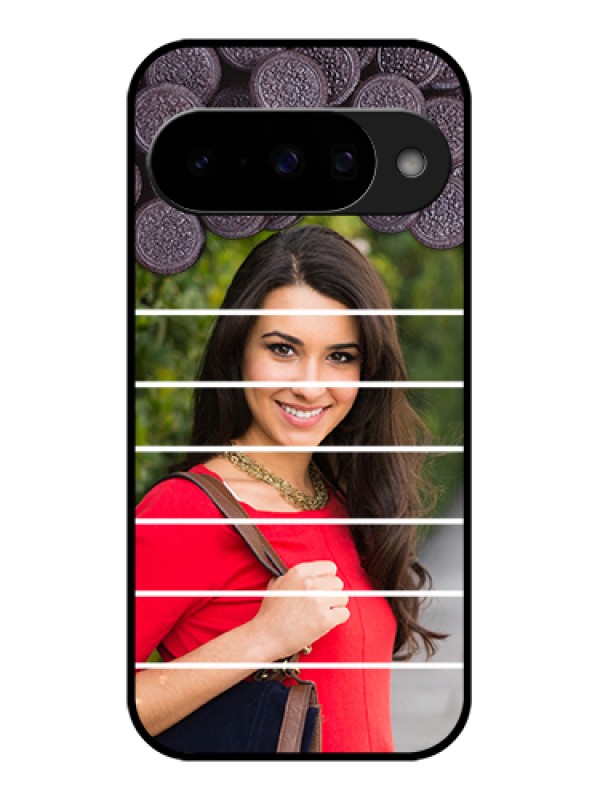 Custom Google Pixel 10 5G Custom Glass Phone Case - With Oreo Biscuit Design