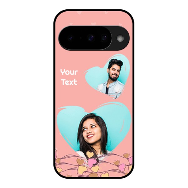 Google Pixel 10 5G Custom Glass Phone Case - Love Doodle Design