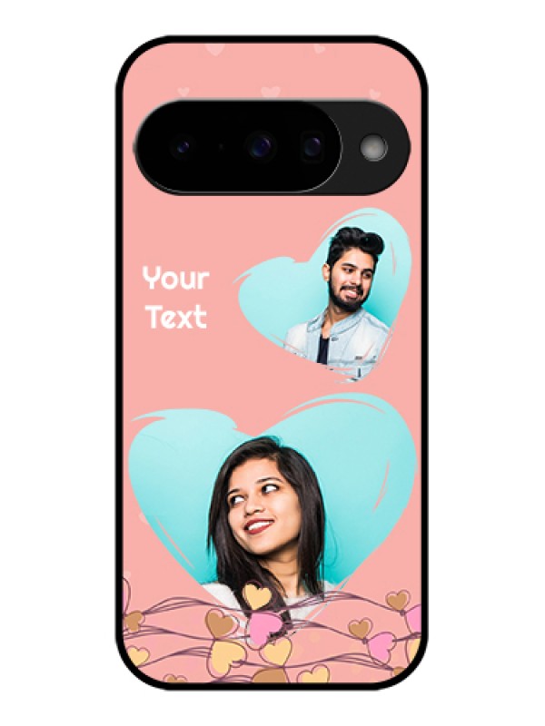 Custom Google Pixel 10 5G Custom Glass Phone Case - Love Doodle Design