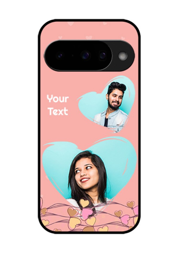 Google Pixel 10 5G Custom Glass Phone Case - Love Doodle Design