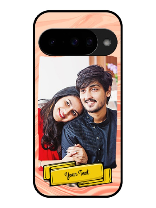 Custom Google Pixel 10 5G Custom Glass Phone Case - Marble Texture Design