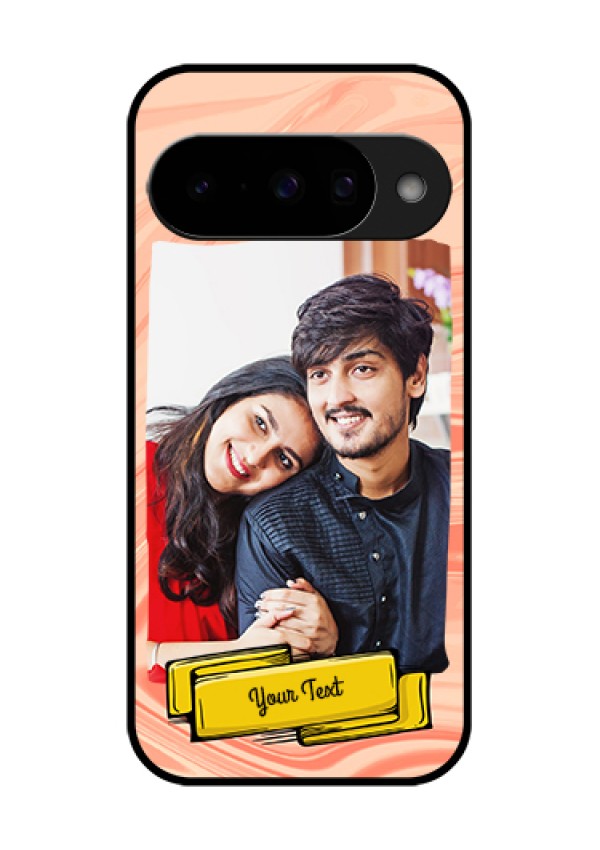 Google Pixel 10 5G Custom Glass Phone Case - Marble Texture Design
